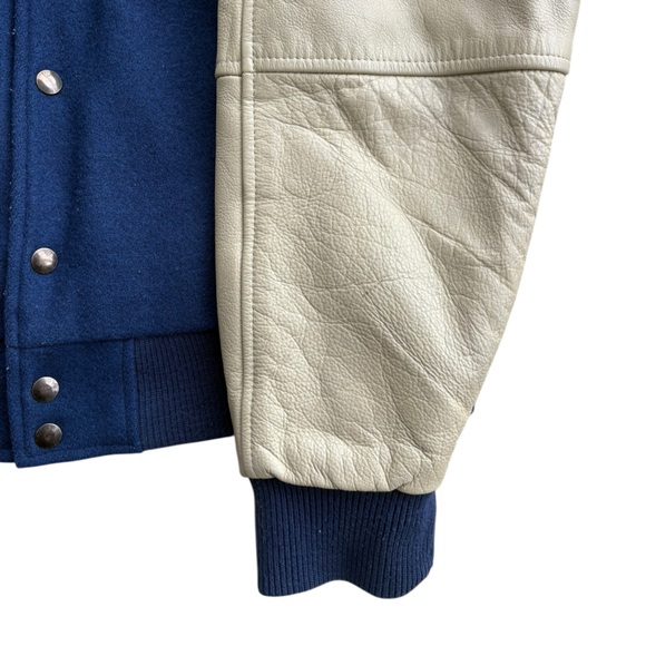 Rare VTG 90s Nike Teams Toronto Maple Leafs Wool Blend/Leather Mens Size Small - Picture 5 of 16